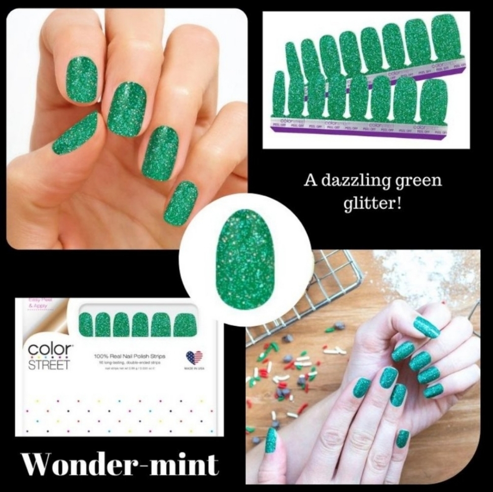 Wonder-mint Color Street Nail Strips